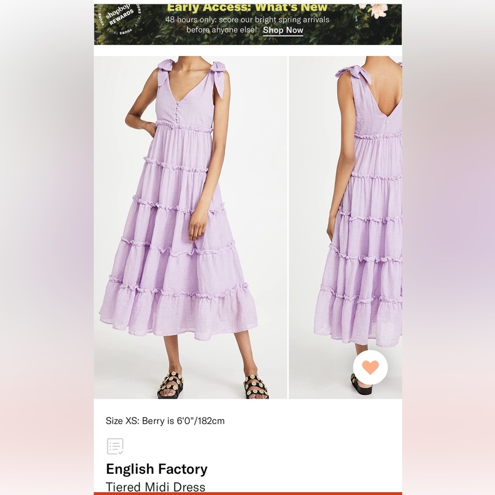 Purple English Factory Dress